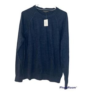 Lot Of 2 Sweaters Mens Banana Republic Cotton J Crew Mick Neck Pullover Navy